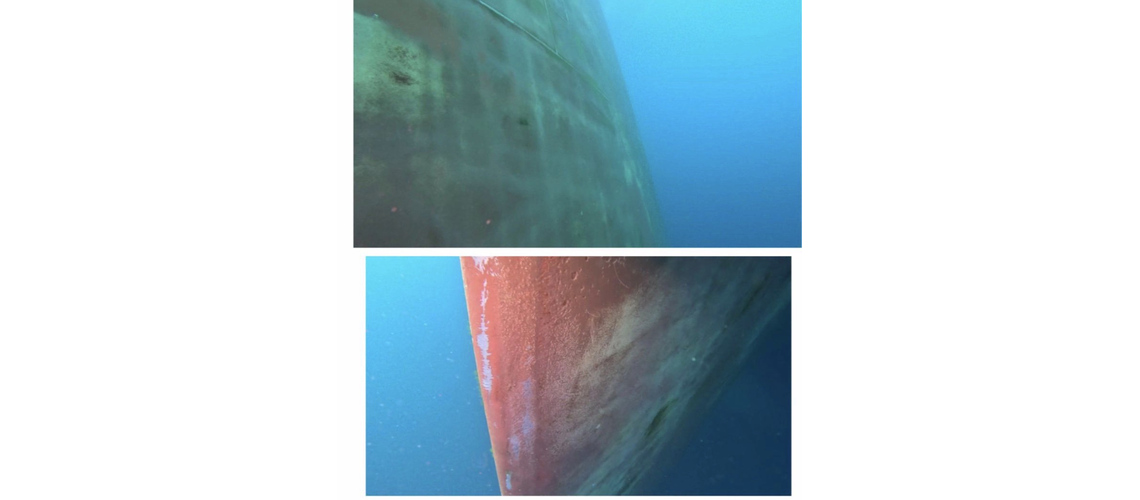 Rudder after cleaning